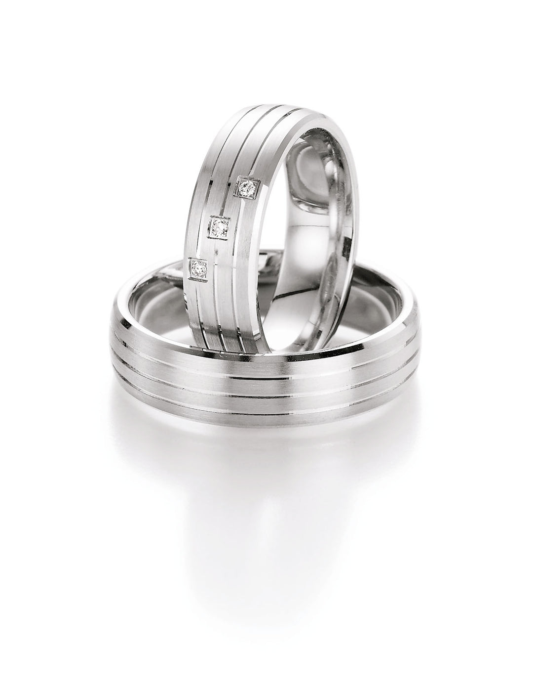 Ringe aus 925 Silber mit Diamant und  Gravur | CR55-10070