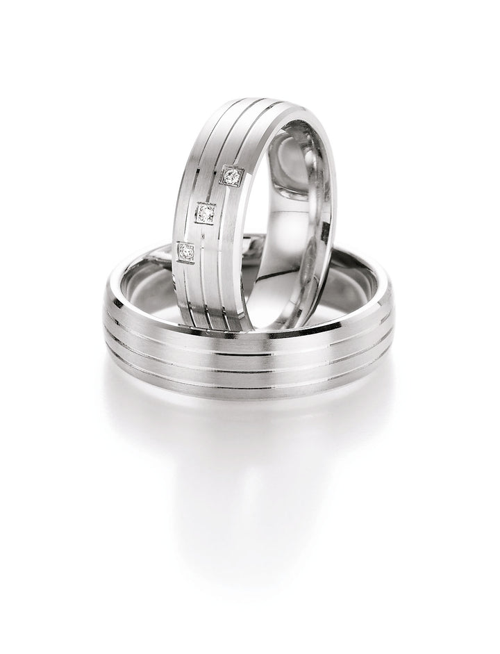 Ringe aus 925 Silber mit Diamant und  Gravur | CR55-10070
