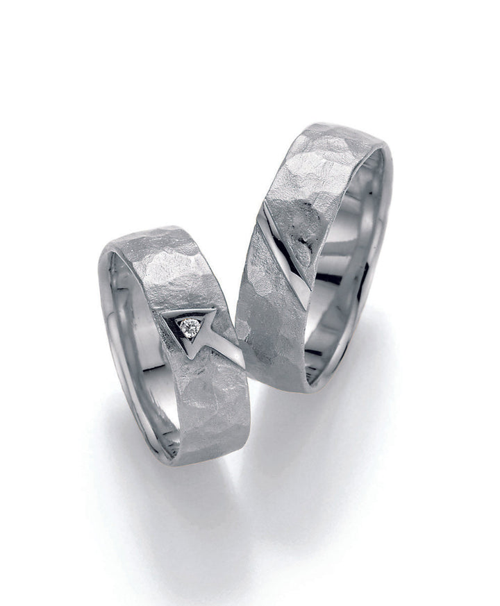 Symbolringe Amor - Eheringe aus Silber, Gold oder Platin mit Diamant ink. Garantie und Gravur 66-51010 Amor