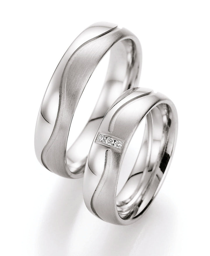 Ringe aus 925 Silber mit Diamant und  Gravur | CR55-10010