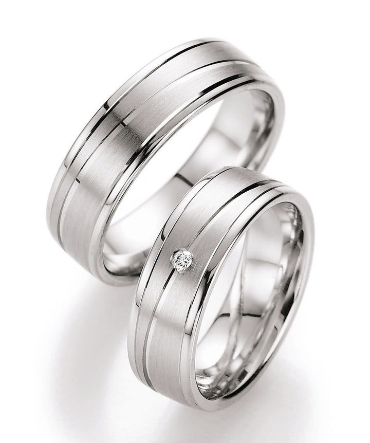Ringe aus 925 Silber mit Diamant und  Gravur | CR55-10050