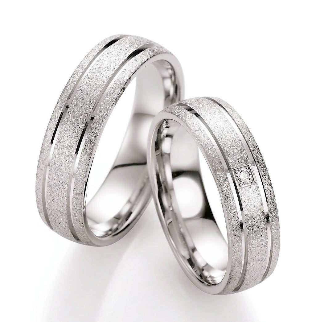 Ringe aus 925 Silber mit Diamant und  Gravur | CR55-10090