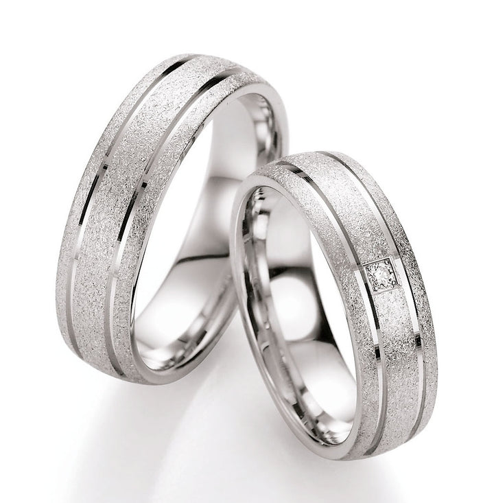 Ringe aus 925 Silber mit Diamant und  Gravur | CR55-10090