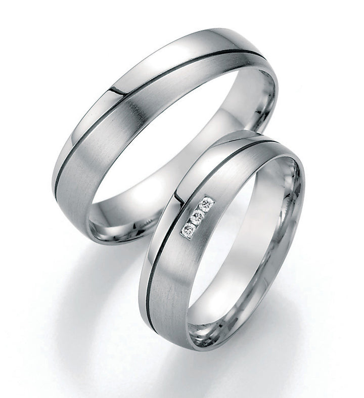 Trauring Gold  mit Diamant ink. Garantie und Gravur 66-30010