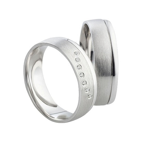 Freundschaftsringe aus 925 Silber mit Zirkonia ink.  Gravur SR94