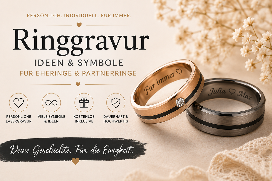 Ringgravur – Ideen und Symbole für eure persönliche Lasergravur
