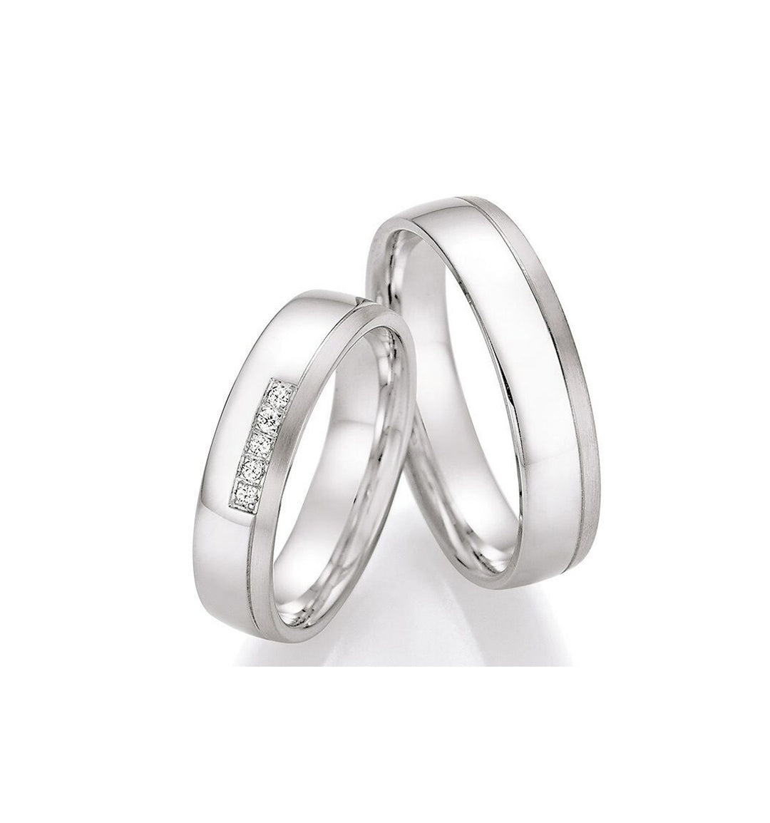 Eheringe mit Diamant