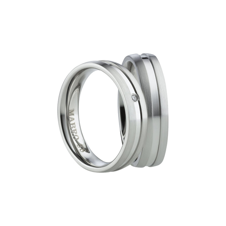 Angebot Eheringe & Partnerringe „SILVARA“ aus Edelstahl 316L mit Zirkonia  inkl. Gravur | AB 2002