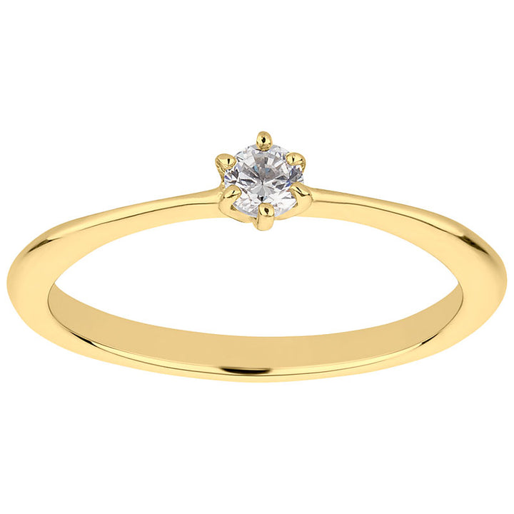 Verlobungsringe aus Edelstahl mit Zirkonia | AB 3434