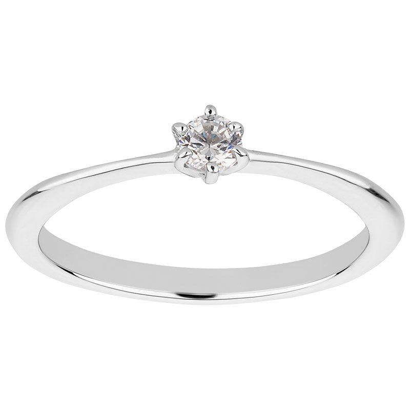 Verlobungsringe aus Edelstahl mit Zirkonia | AB 3434