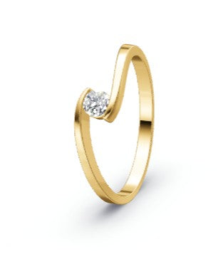 Verlobungsringe  aus Gelb- Weißgold mit Diamant | CR 60-60150