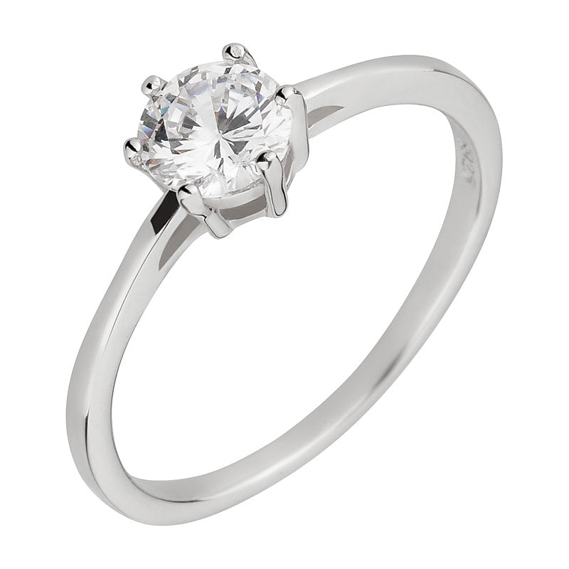 Verlobungsringe aus 925 Silber mit Zirkonia | AB 1436