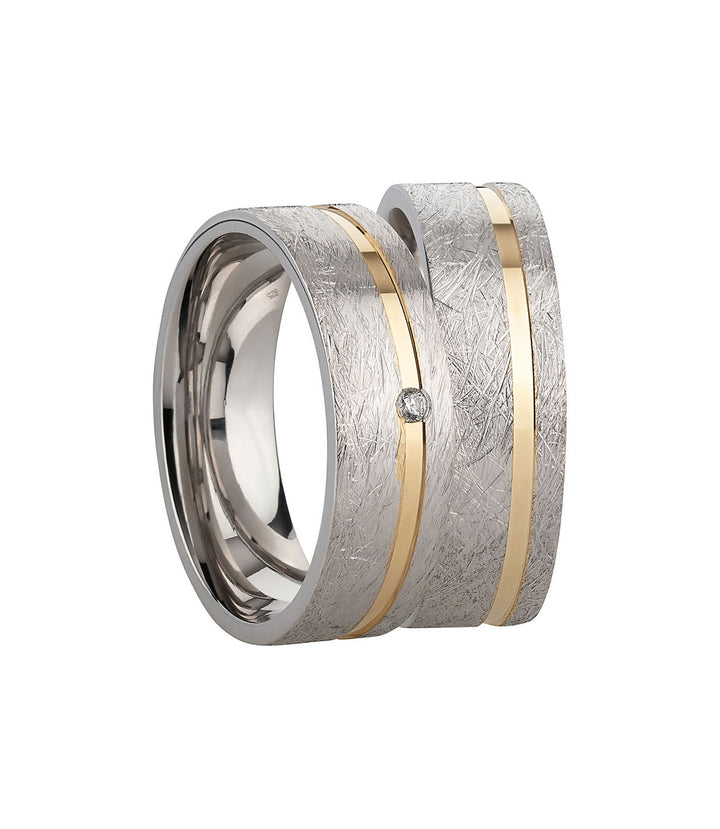 Freundschaftsringe aus 925 Silber – Damenring „Aurina“ mit Zirkonia Partnerringe & Eheringe inkl. Gravur| SR990