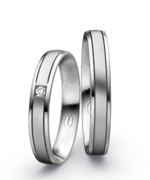 Eheringe & Trauringe „AURELIA“ aus Gold mit Diamant inkl. Gravur & Echtheitszertifikat | CR 66-41070
