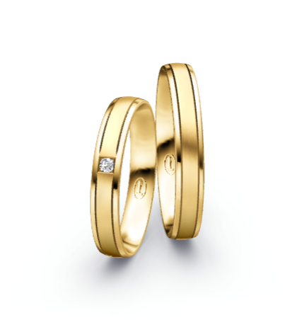 Eheringe & Trauringe „AURELIA“ aus Gold mit Diamant inkl. Gravur & Echtheitszertifikat | CR 66-41070