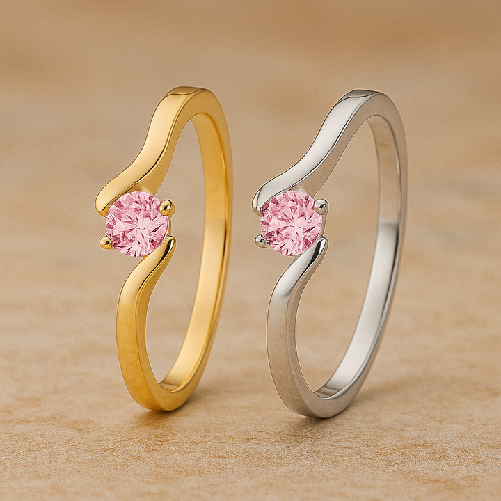 Verlobungsringe  aus Gold mit Rosa Diamant | BM01RO